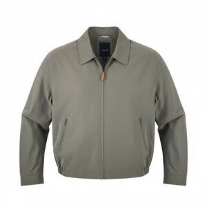 London Fog Jacket Men XXL Taupe Harrington Bomber Full Zip Lightweight